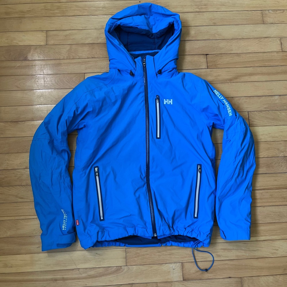 Helly Hansen Helly Tech Performance Blue Hooded Jacket Mens Large Regular